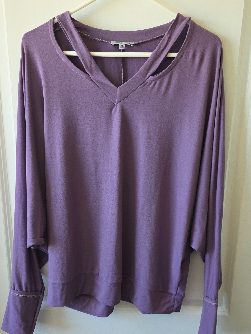 white birch Lavender Scoop Neck Top